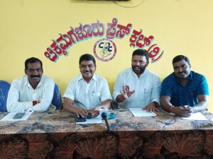 District BJP Vice President Deepak Dodaiah press conference