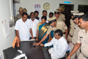 Inauguration of Lokspandana program at Sakharayapatnam police station on Saturday