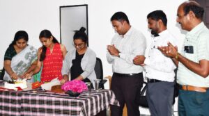 Collector visit to hostel - New Year celebration with students