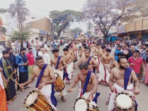 Sri Ayyappa Swami procession was held in grand style on the royal streets of the city