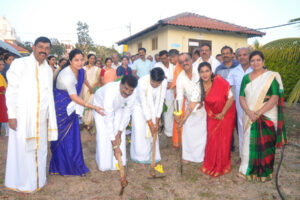 ಮಹಾಗಣಪತಿ ದೇವಾಲಯದ ಭೋಜನಾಶಾಲೆ - ಅಡುಗೆ ಮನೆ ಭೂಮಿ ಪೂಜೆ