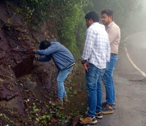 ಜಿಯೋಲಾಜಿಕಲ್ ಸರ್ವೇ ಆಫ್ ಇಂಡಿಯಾ ತಂಡದಿಂದ ಜಿಲ್ಲೆಯ ಭೂ ಕುಸಿತದ ಪ್ರದೇಶಗಳ ಸರ್ವೆ